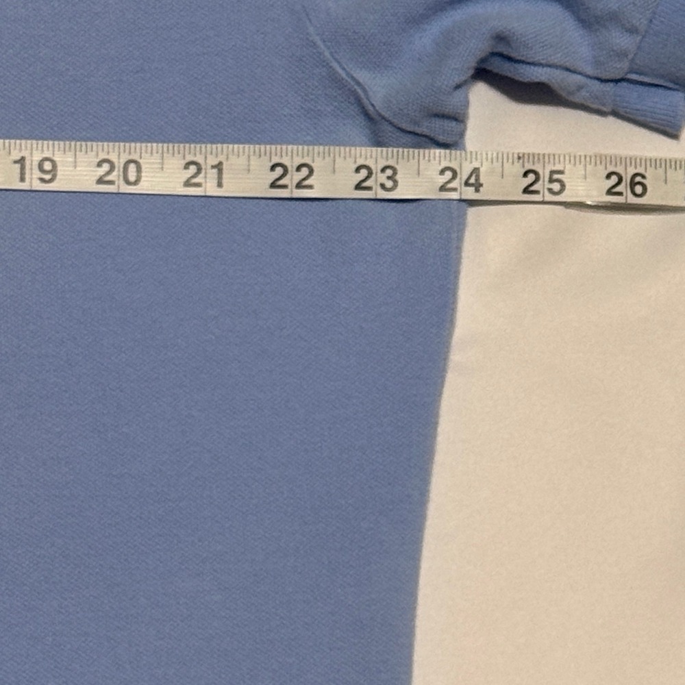 Polo Ralph Lauren Mens L‎ Blue Mesh Short Sleeve Cotton Polo Shirt Pony Logo - Picture 8 of 8